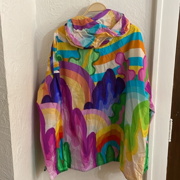 DSQUARED2 Men's Gouache Windbreaker Size XL In Fantasy (damaged) - Picture 9 of 10